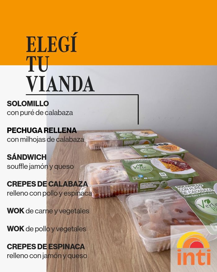 Placa de VerteBien: Elegí tu vianda, con las bandejas en el freezer