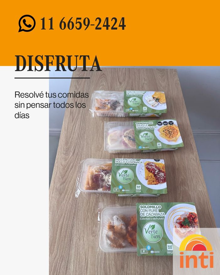 Placa de VerteBien con el WhatsApp para pedir